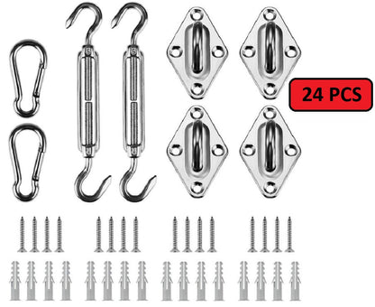 Sun Shade Sail 4m*4m with hardware kit