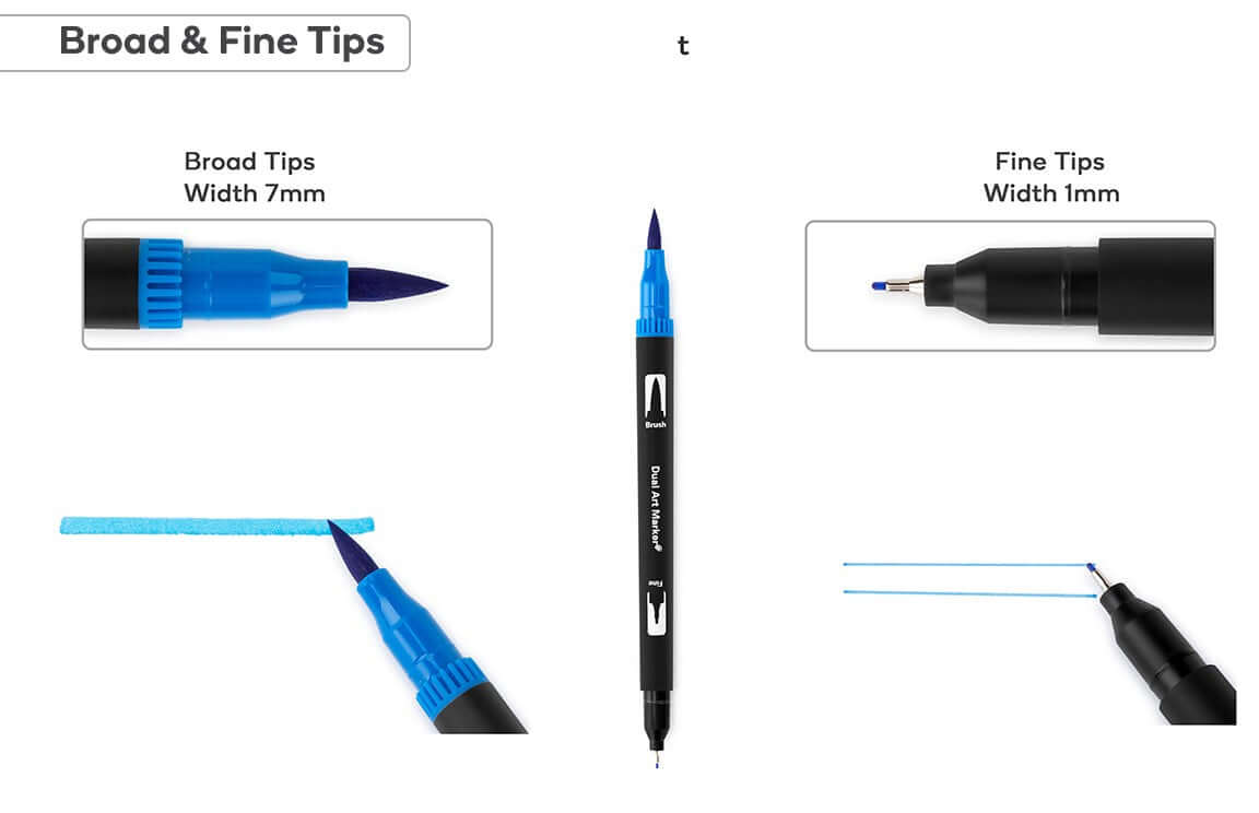 vibrant color marker pens