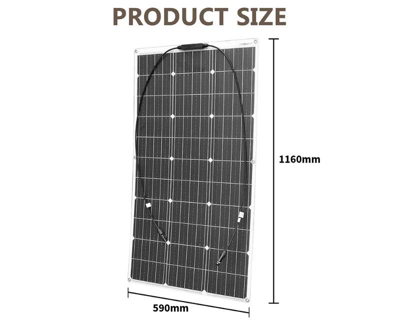 120W Solar Panel Flexible Kit