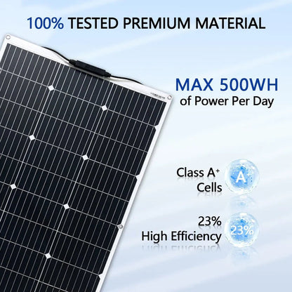 120W Solar Panel Flexible Kit
