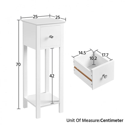 Slim Bedside Tables Set of 2