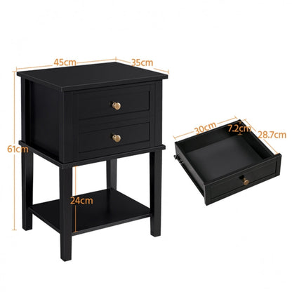 2pcs Nightstand Side Table End Table