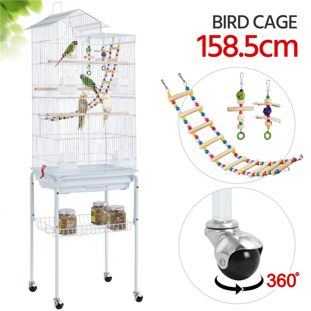 Bird Cage with Toys
