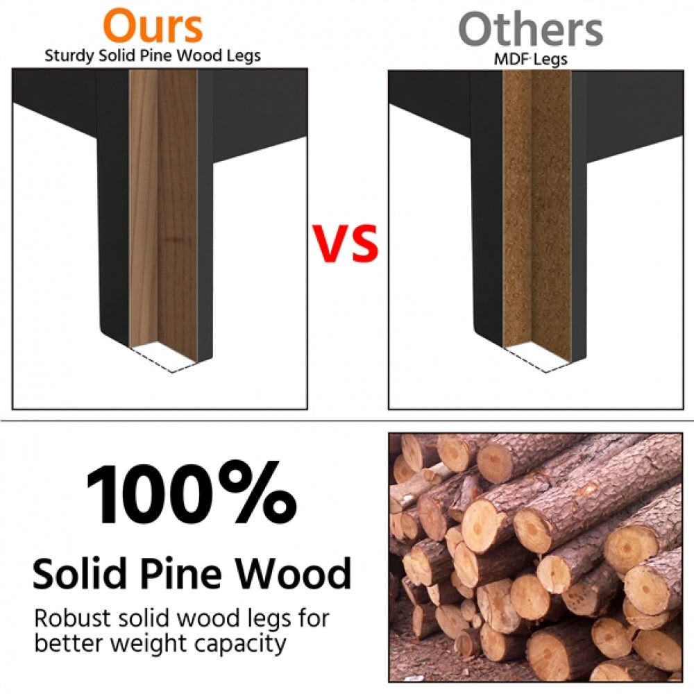 1 Pair X Frame Side Table