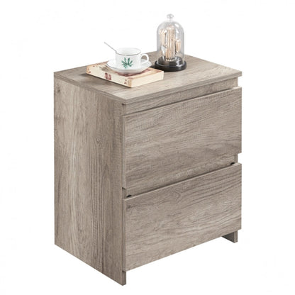 Minimalist Chic 2-Drawer Side Table