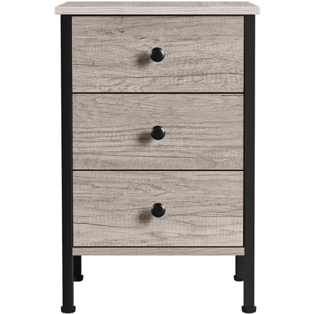 3 Drawer Nightstand Storage