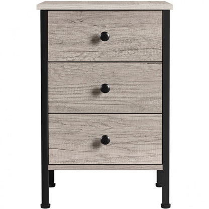 3 Drawer Nightstand Storage