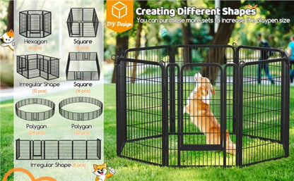16 Panels Dog  Pen