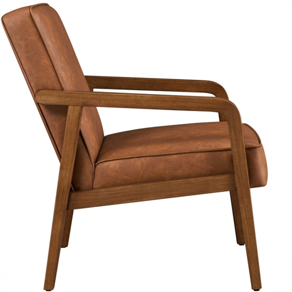 Set of Two Mid-Century Retro Modern Upholstered Lounge Chair Armchair
