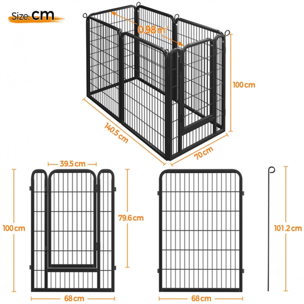 6 Panels Dog Playpen