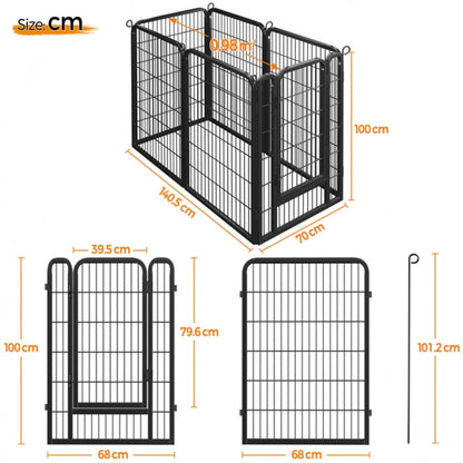 6 Panels Dog Playpen