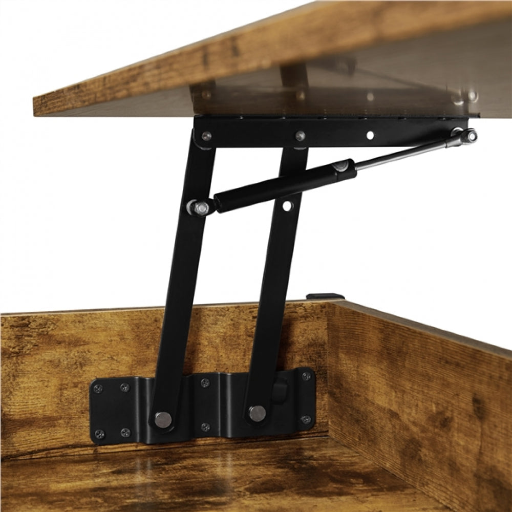 Lift Top Coffee Table with Fabric Storage Baskets