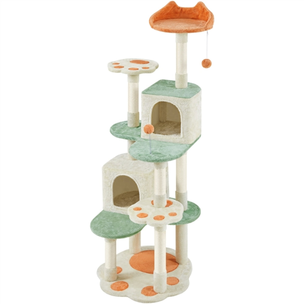 Cat Paw-Shaped Play Tower Cat Tree
