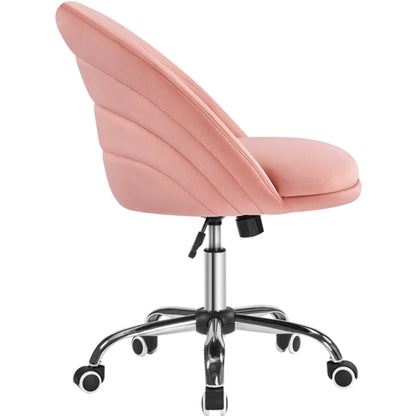 Modern Velvet Armless Desk Chair