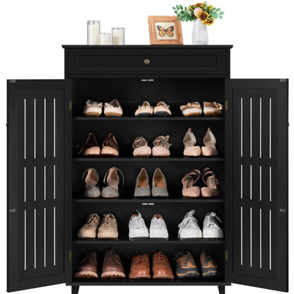 5-Tier & 1 Drawer Shoe Storage Cabinet