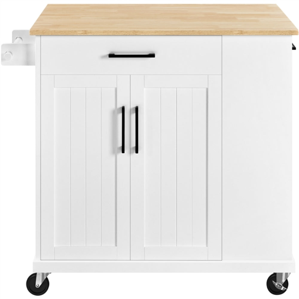 Kitchen Cart wood top with storage