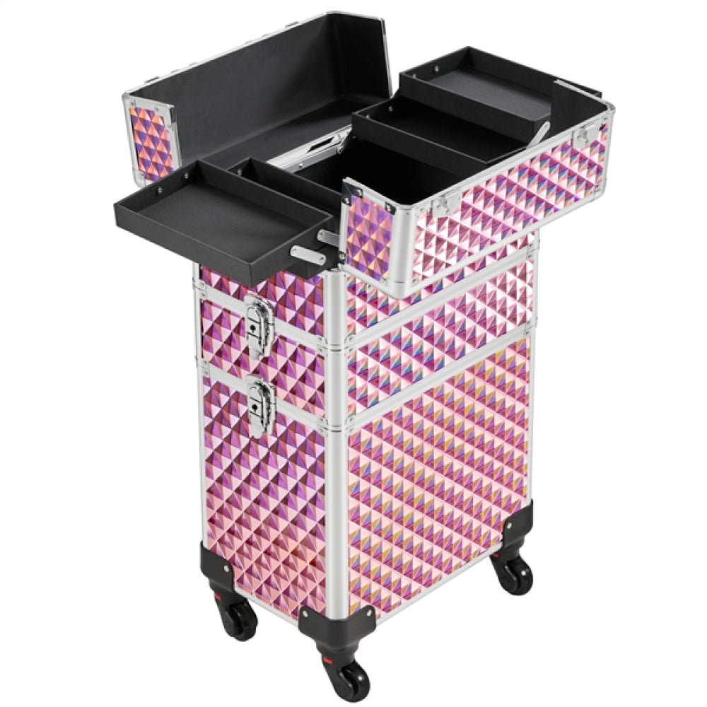 3-in-1 Rolling Makeup Train Case