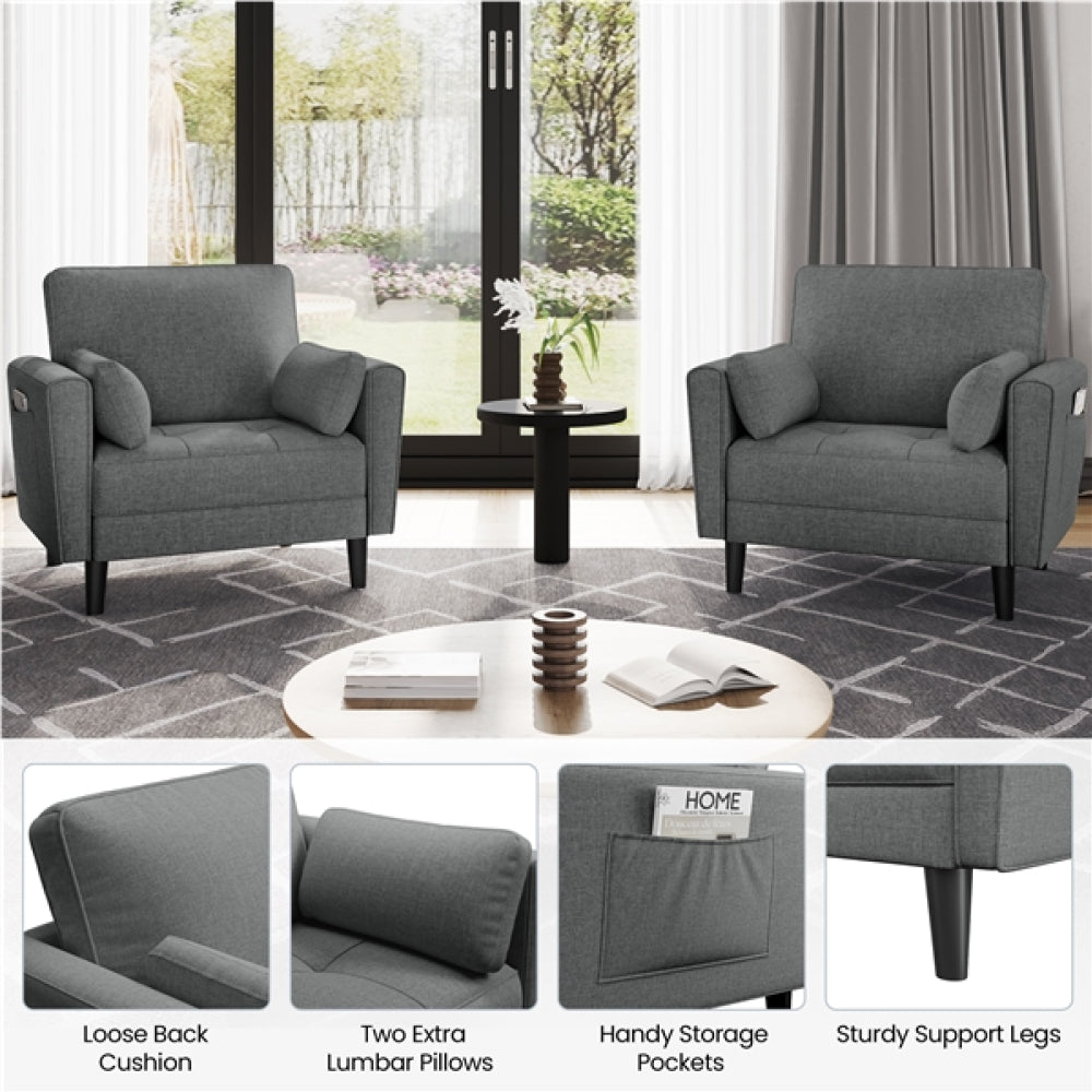 2pcs Oversized Armchair