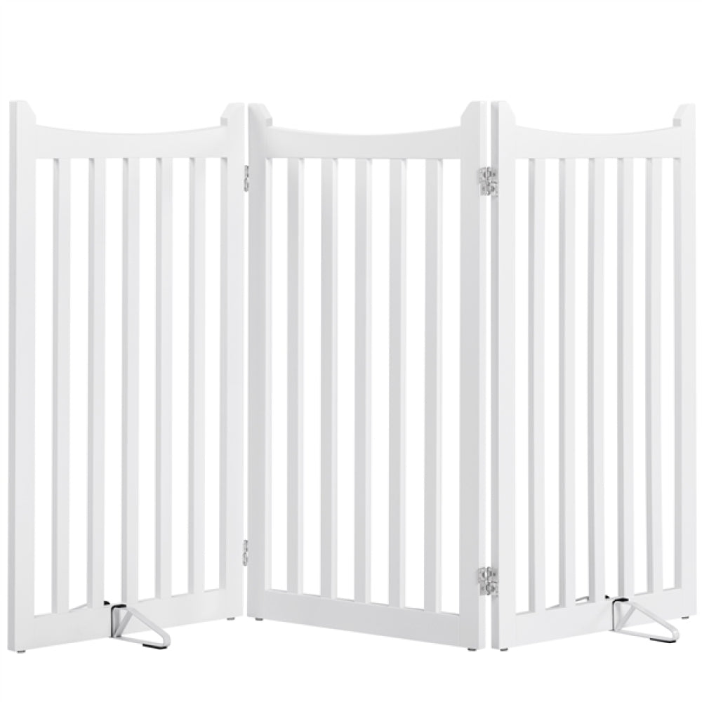 Indoor Pet Barrier for Doorway Dog Pen Wooden Pet Gate