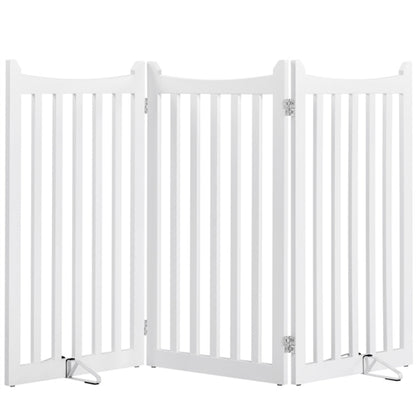 Indoor Pet Barrier for Doorway Dog Pen Wooden Pet Gate