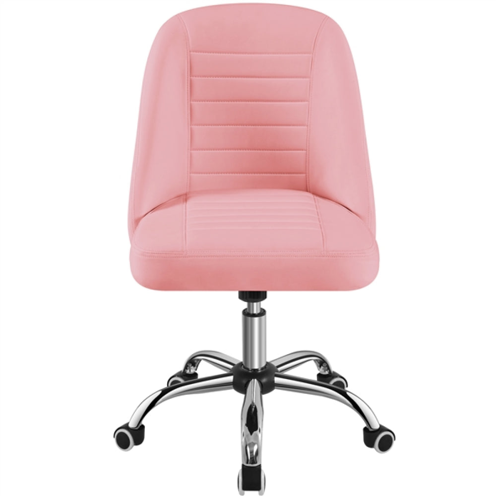 Modern Tufted Armless Computer Chair Task Chair Vanity Chair