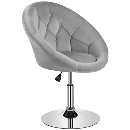Makeup Vanity Chair Tufted Style Barrel Chair