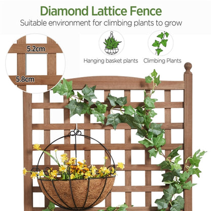 Raised Garden Bed with Trellis planter Box