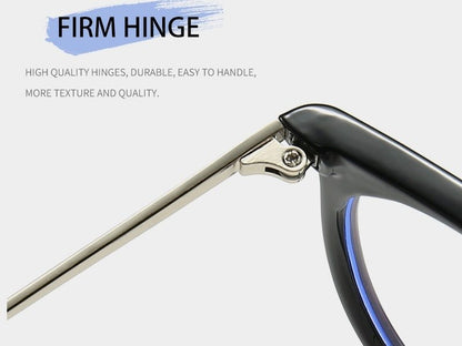 GLOSS BLACK Glasses Anti Blue Light Blocking Eyeglasses Reading Eyewear