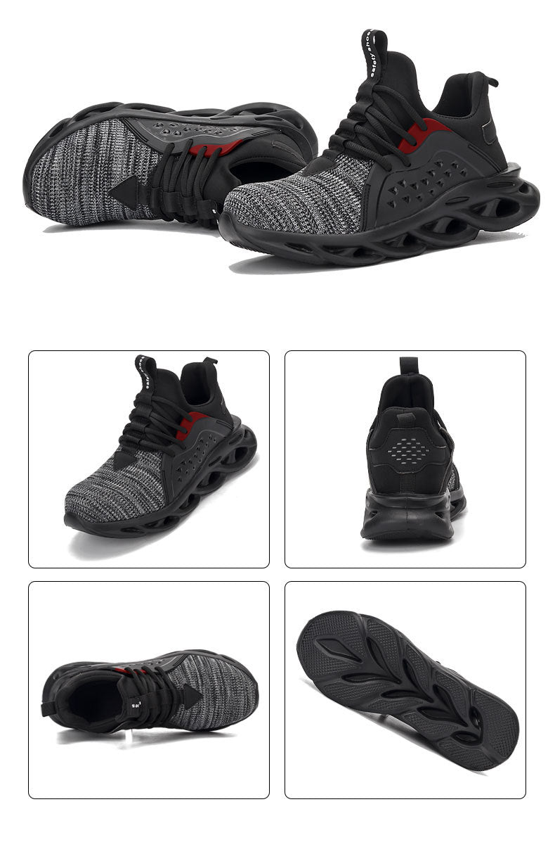 Steel Toe Work Shoes Safety Sneakers Industrial Shoes Lightweight Puncture Proof