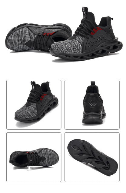 Steel Toe Work Shoes Safety Sneakers Industrial Shoes Lightweight Puncture Proof