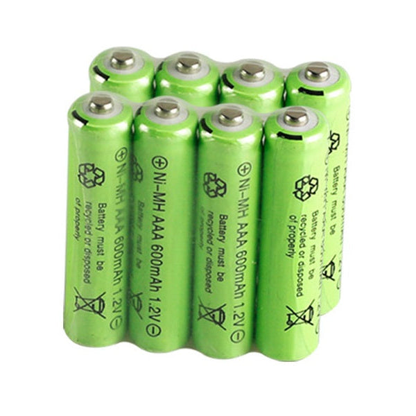 8Pcs 1.2V AAA Rechargeable Battery 600mAh Rechargeable Ni-MH Batteries