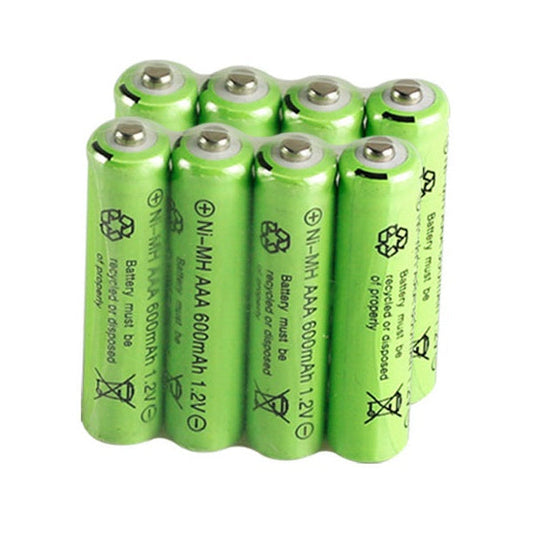 8Pcs 1.2V AAA Rechargeable Battery 600mAh Rechargeable Ni-MH Batteries