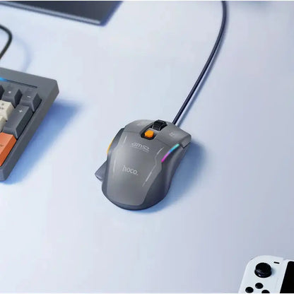 12800 DPI Wired RGB Gaming Mouse with 6 Buttons (GM52)