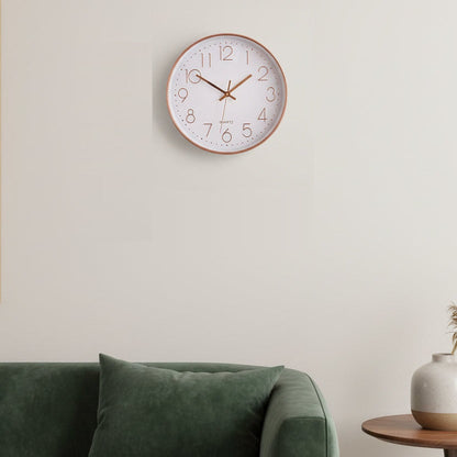 30CM Fashion Wall Clock  GOLD/WHITE
