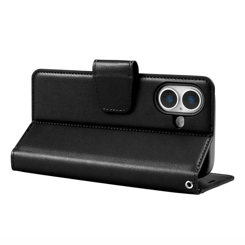 Compatible with iPhone 17 Hanman Mill Series Leather Wallet Flip Case