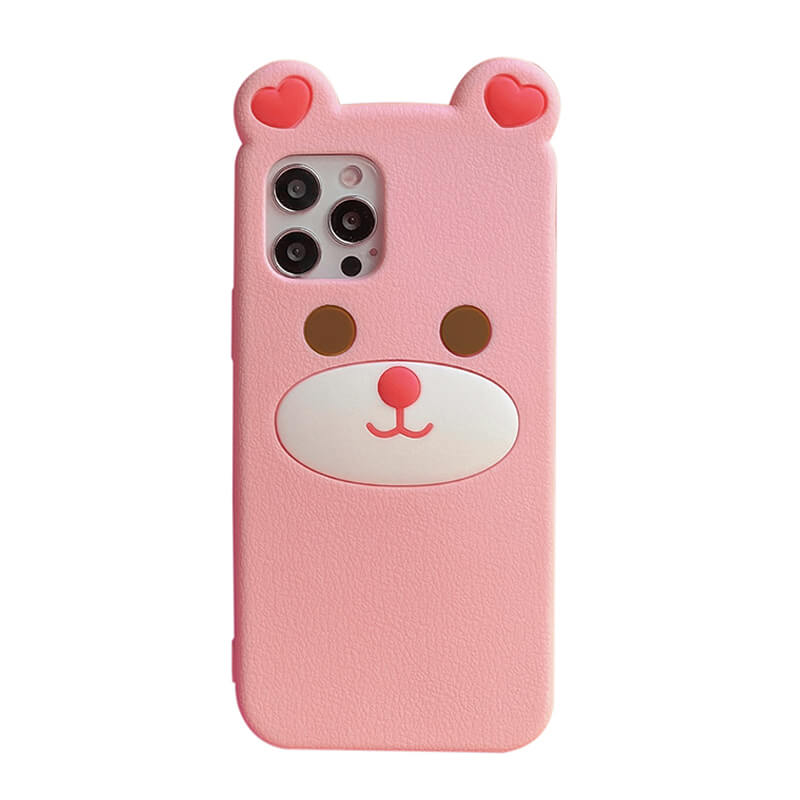 Suitable for Phone Q Uncle Brown Bear Silicone Phone Case