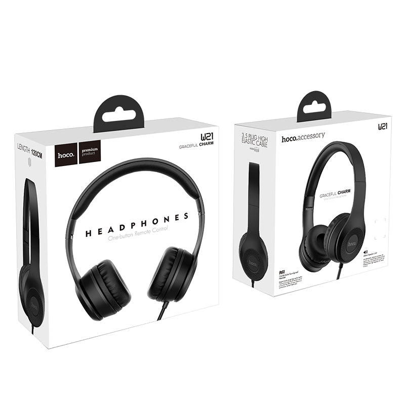 Hoco Graceful Charm Wired Headphone with Microphone W21