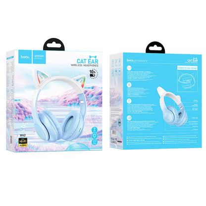 Hoco Ergonomic Cat Ear Bluetooth Headset with LED Light W42