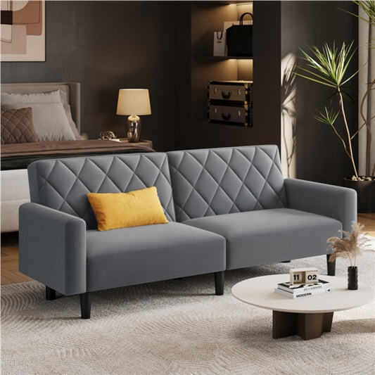 Velvet Convertible Sofa Bed