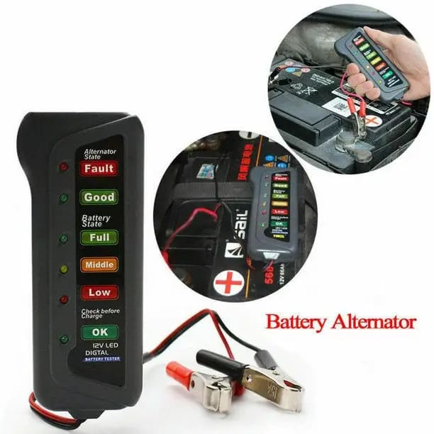 12V LED Car Battery Load Tester