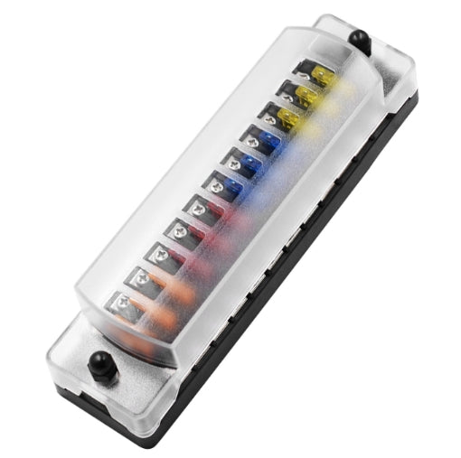 12 Ways Box Fuse Box Multi-input Multi-output Car Fuse Box with Cover 12V/24V Automotive
