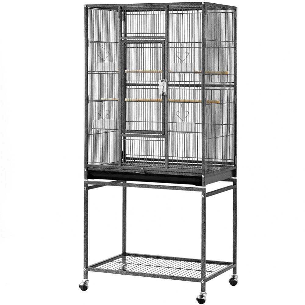 54’’H Mobile Large Parrot Cage w/ Stand