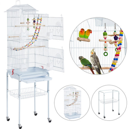 Bird Cage with Toys