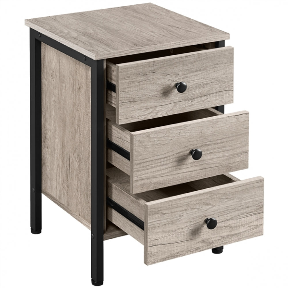 3 Drawer Nightstand Storage