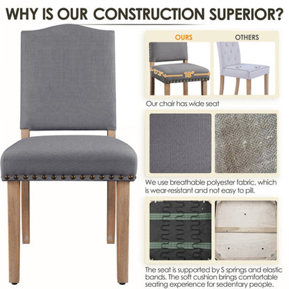 6pcs Upholstered Kitchen Dining Chairs