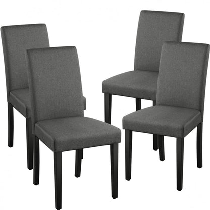 4pcs Parson Dining Chairs Fabric Upholstered Urban Style