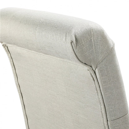 2PCS Classic Fabric Upholstered Dining Chair