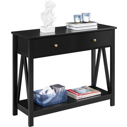Wooden Console Table with Drawer