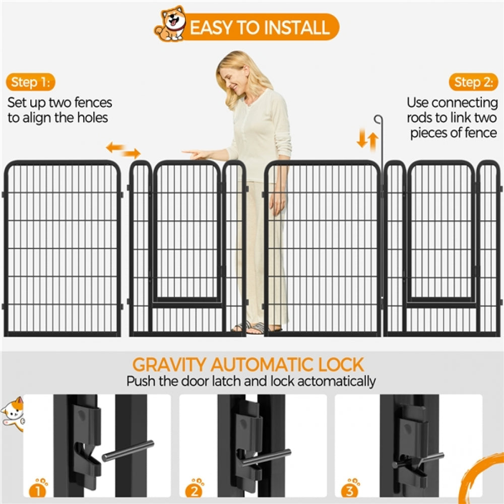 6 Panels Dog Playpen
