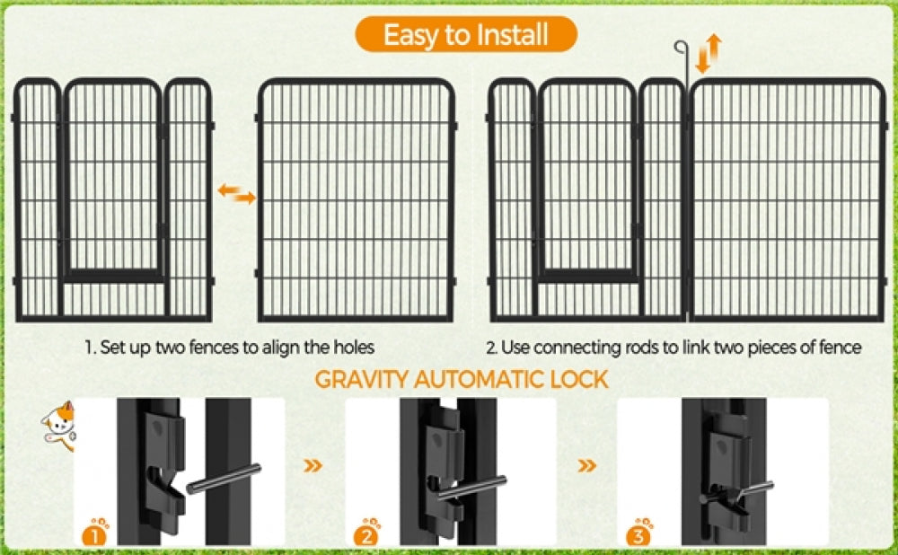 Foldable Metal Pet Playpen